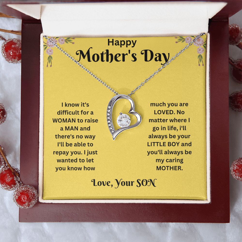Forever Love Necklace - Mothers Day yellow