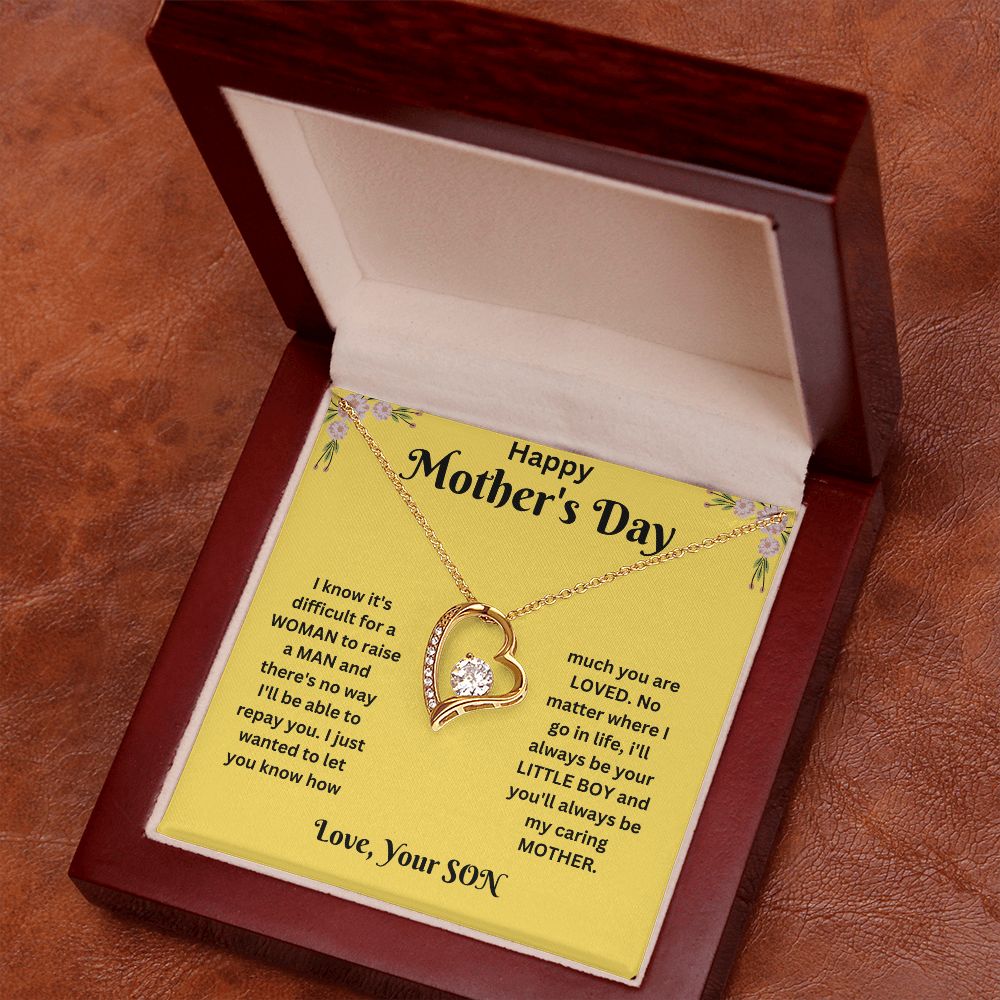Forever Love Necklace - Mothers Day yellow