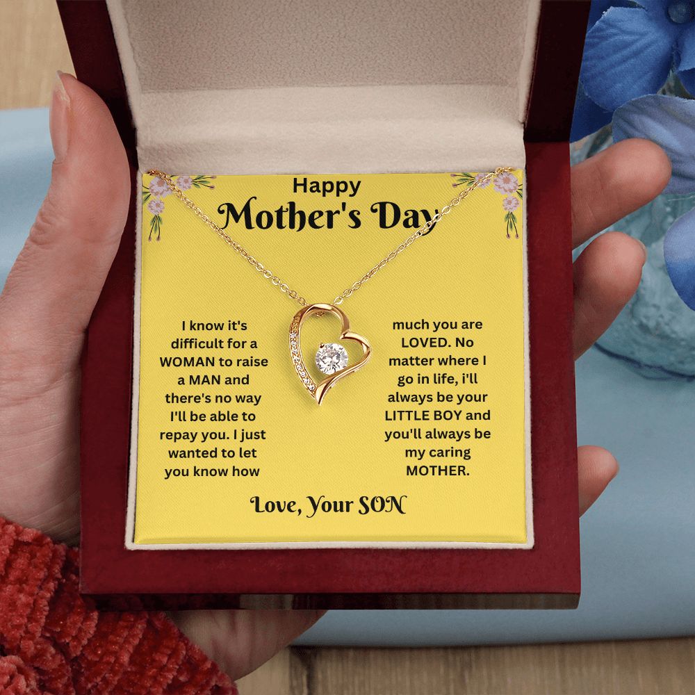 Forever Love Necklace - Mothers Day yellow