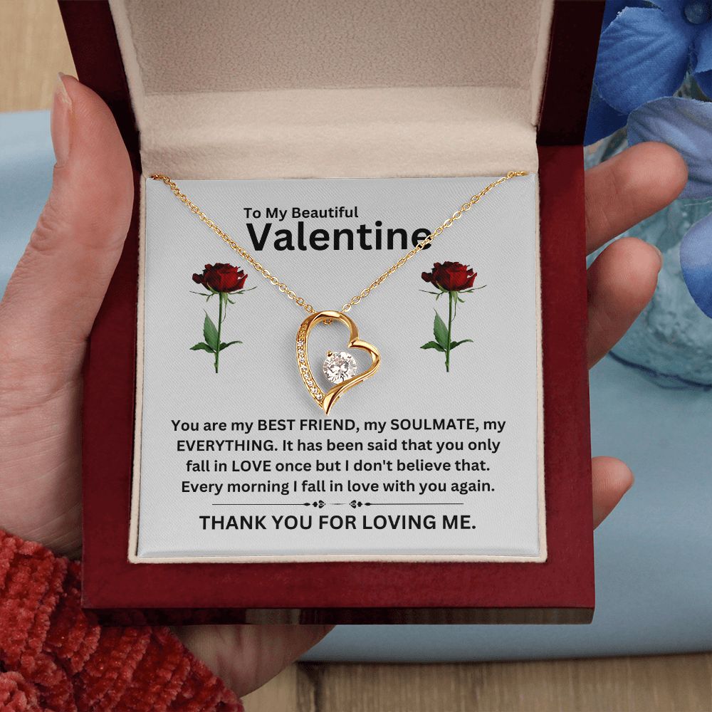Forever Love Necklace | Valentine gray