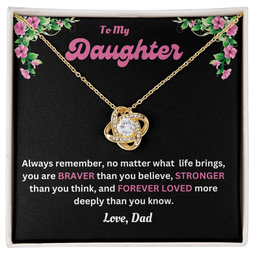 Love Knot Necklace | Dad to Daughter