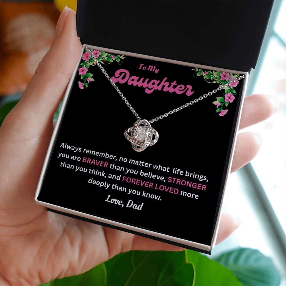 Love Knot Necklace | Dad to Daughter
