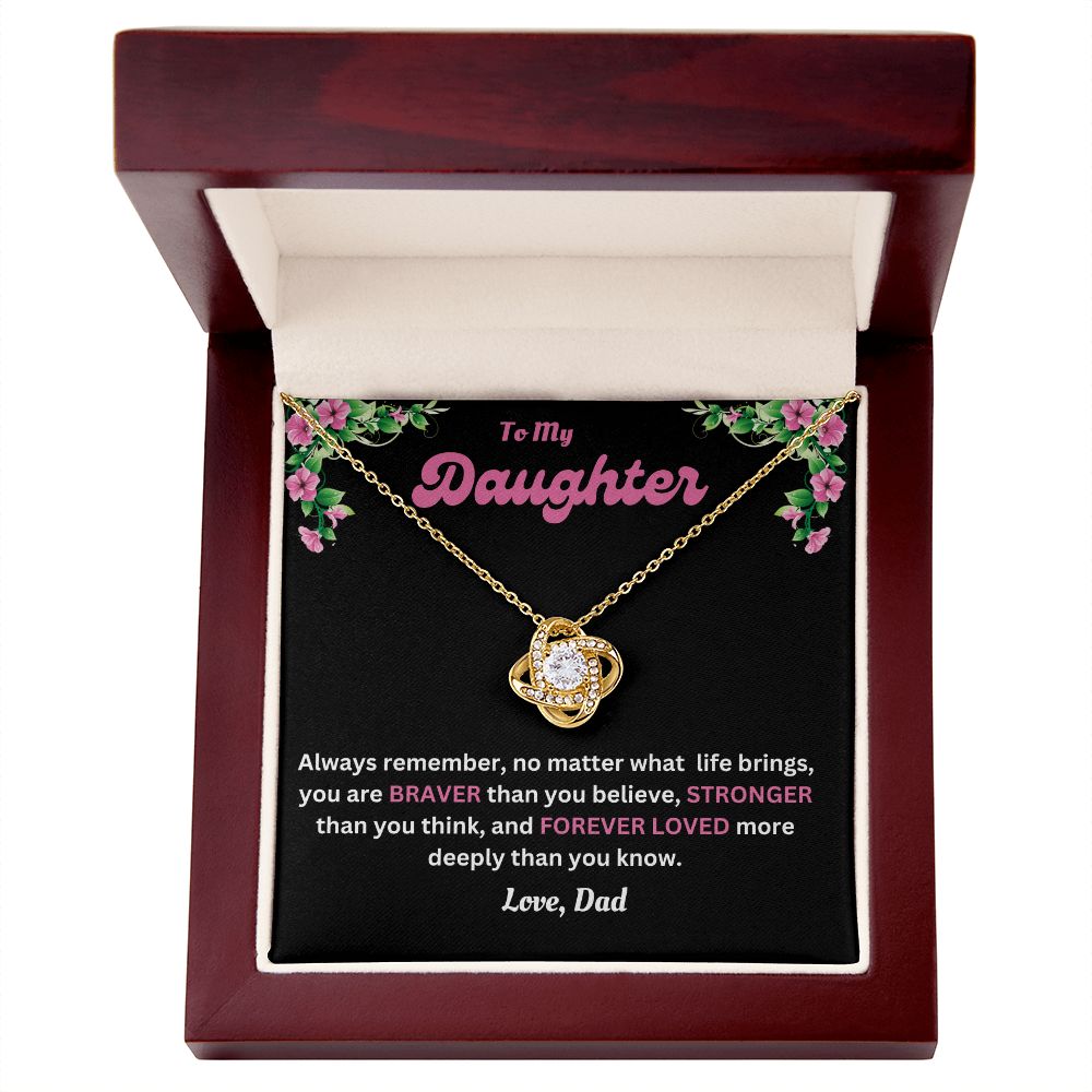 Love Knot Necklace | Dad to Daughter