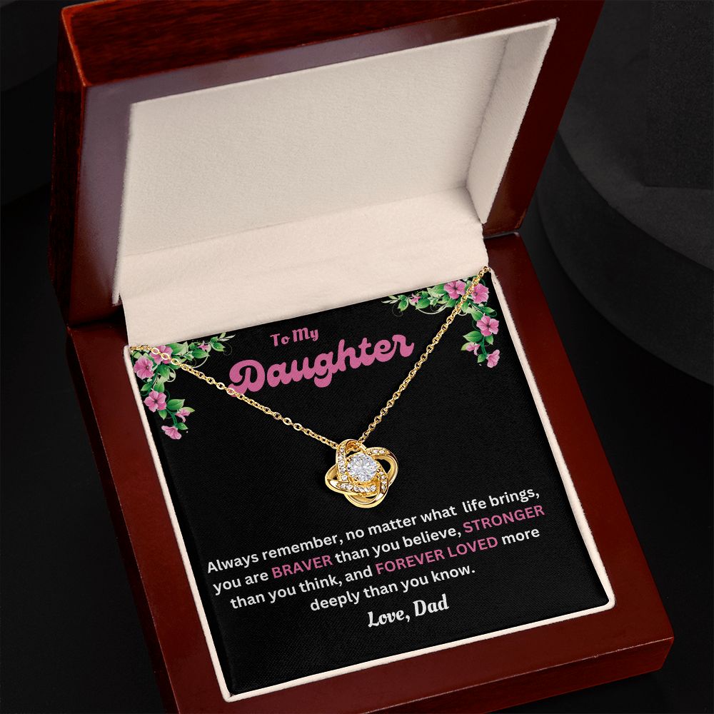 Love Knot Necklace | Dad to Daughter