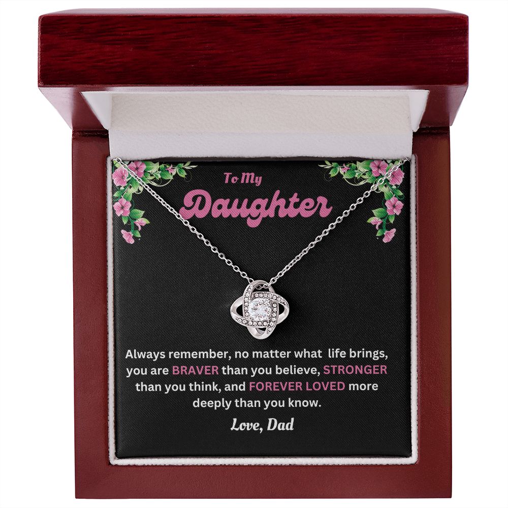 Love Knot Necklace | Dad to Daughter