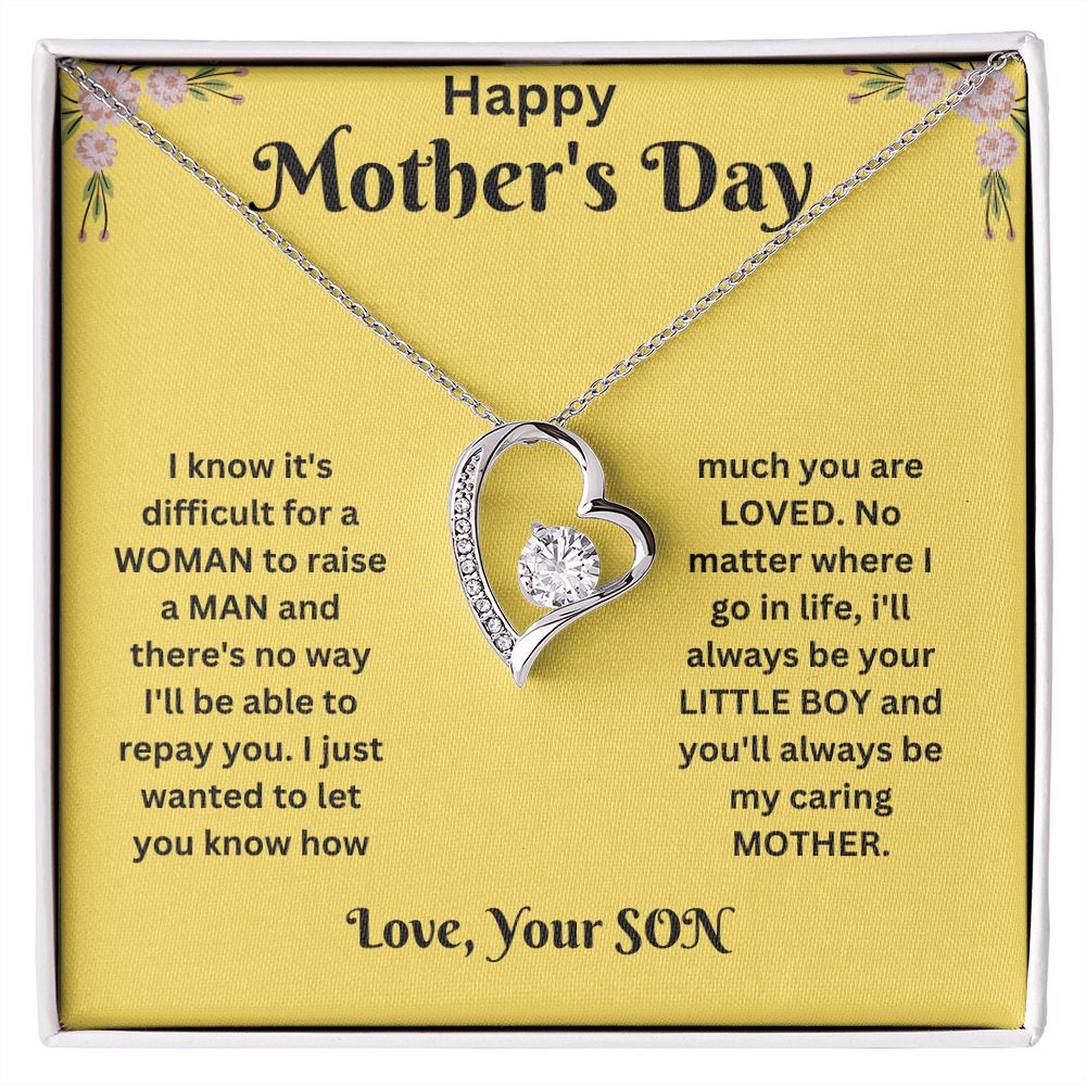 Forever Love Necklace - Mothers Day yellow