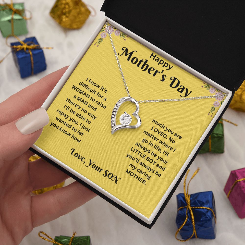 Forever Love Necklace - Mothers Day yellow