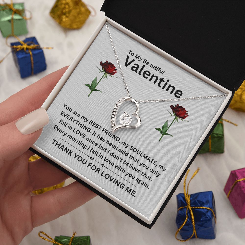Forever Love Necklace | Valentine gray
