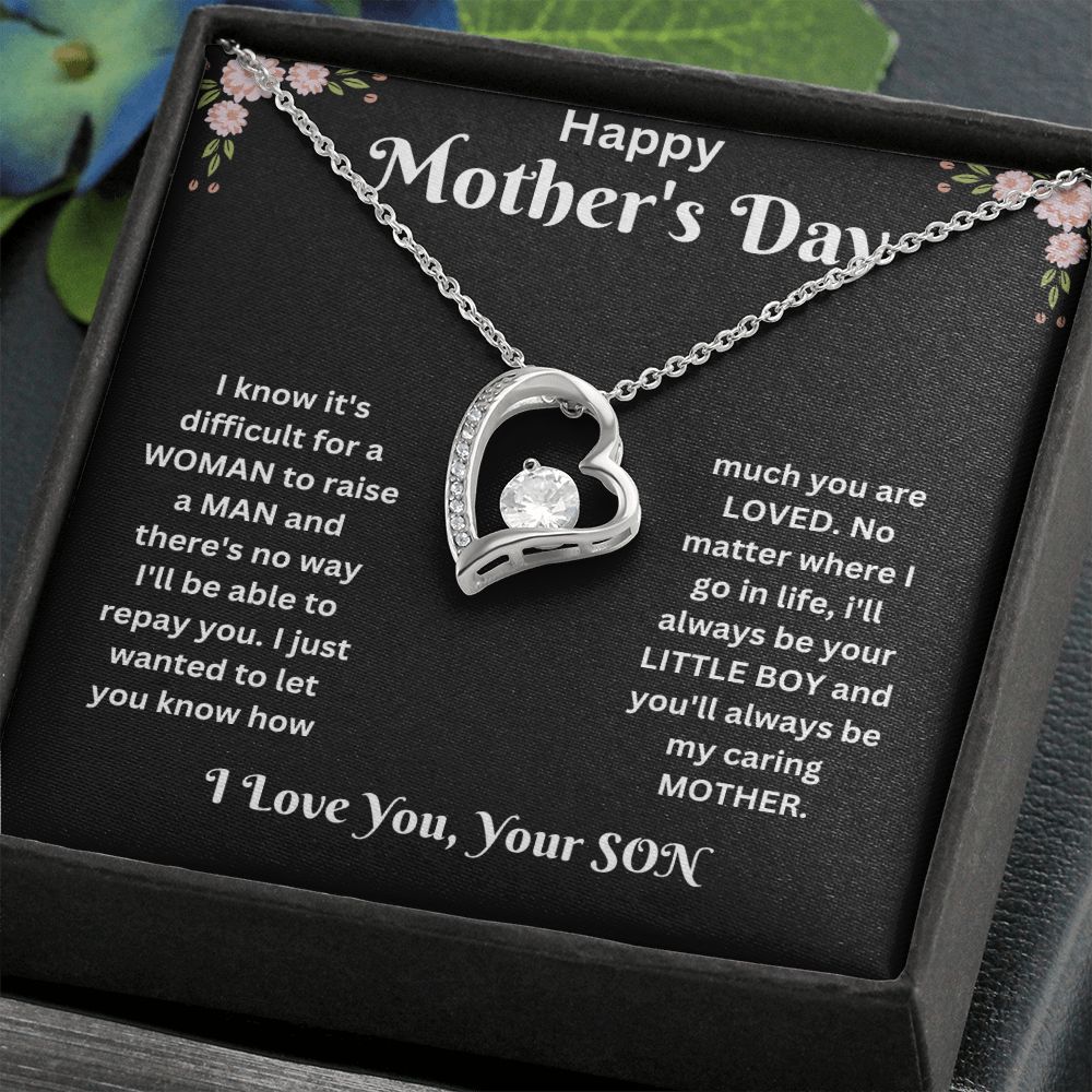 Forever Love Necklace - Mothers Day black