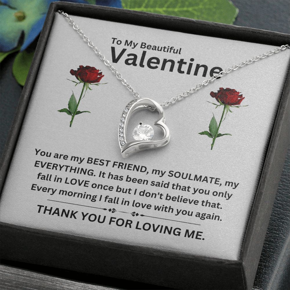 Forever Love Necklace | Valentine gray