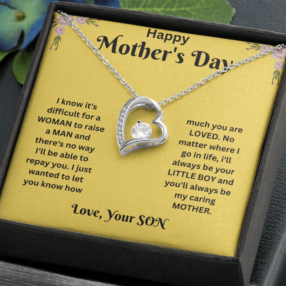 Forever Love Necklace - Mothers Day yellow