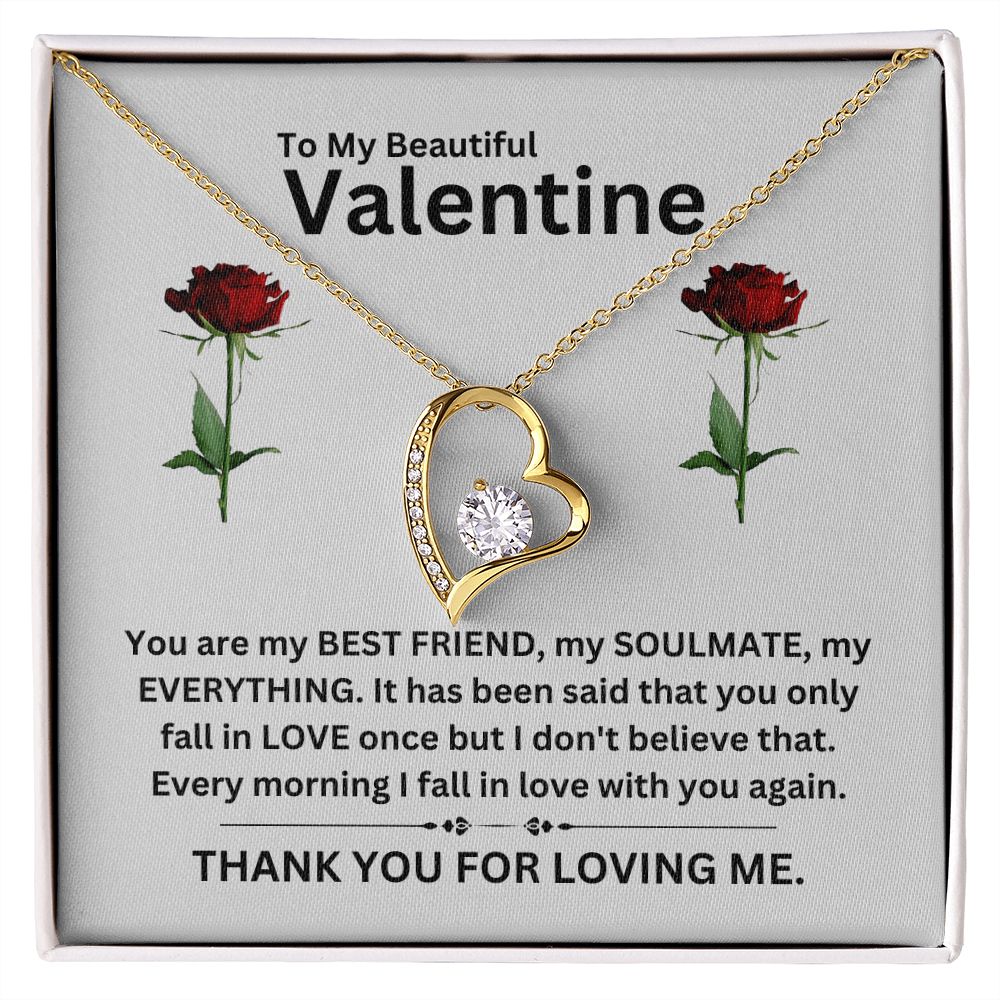 Forever Love Necklace | Valentine gray