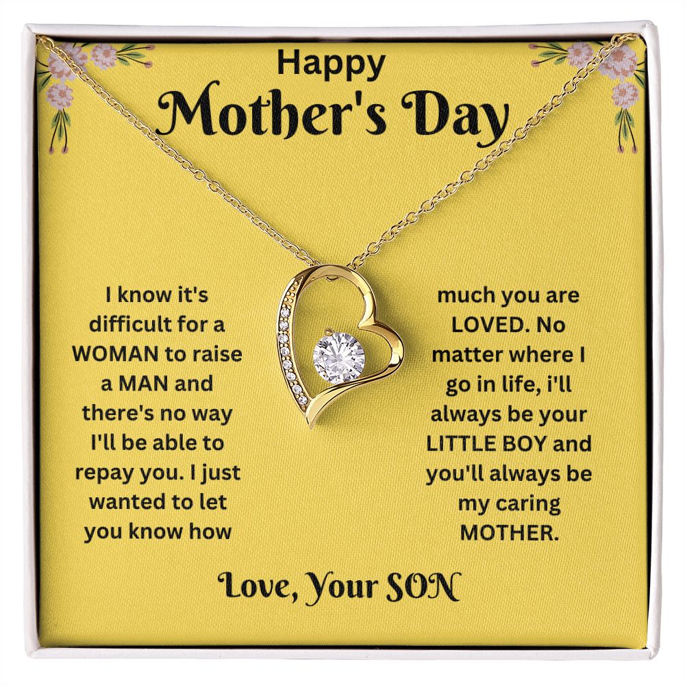 Forever Love Necklace - Mothers Day yellow