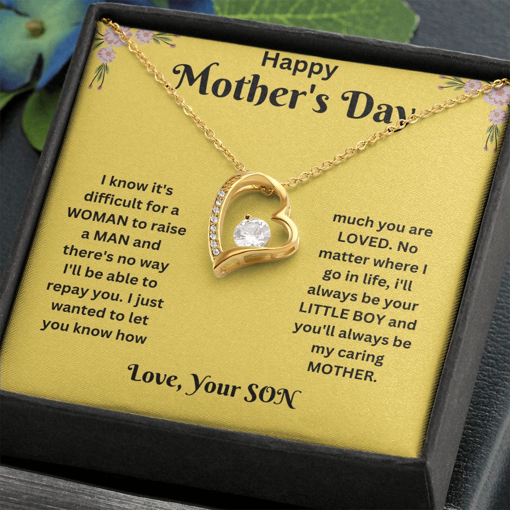 Forever Love Necklace - Mothers Day yellow