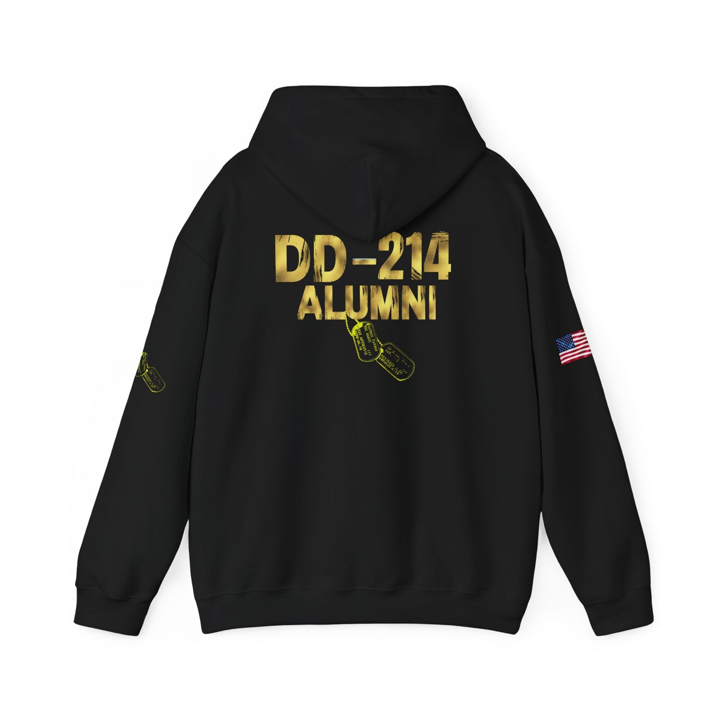DD-214 Alumni Hoodie — Military Branches Tribute Pullover (Army, Navy, Air Force, Marine, Coast Guard)