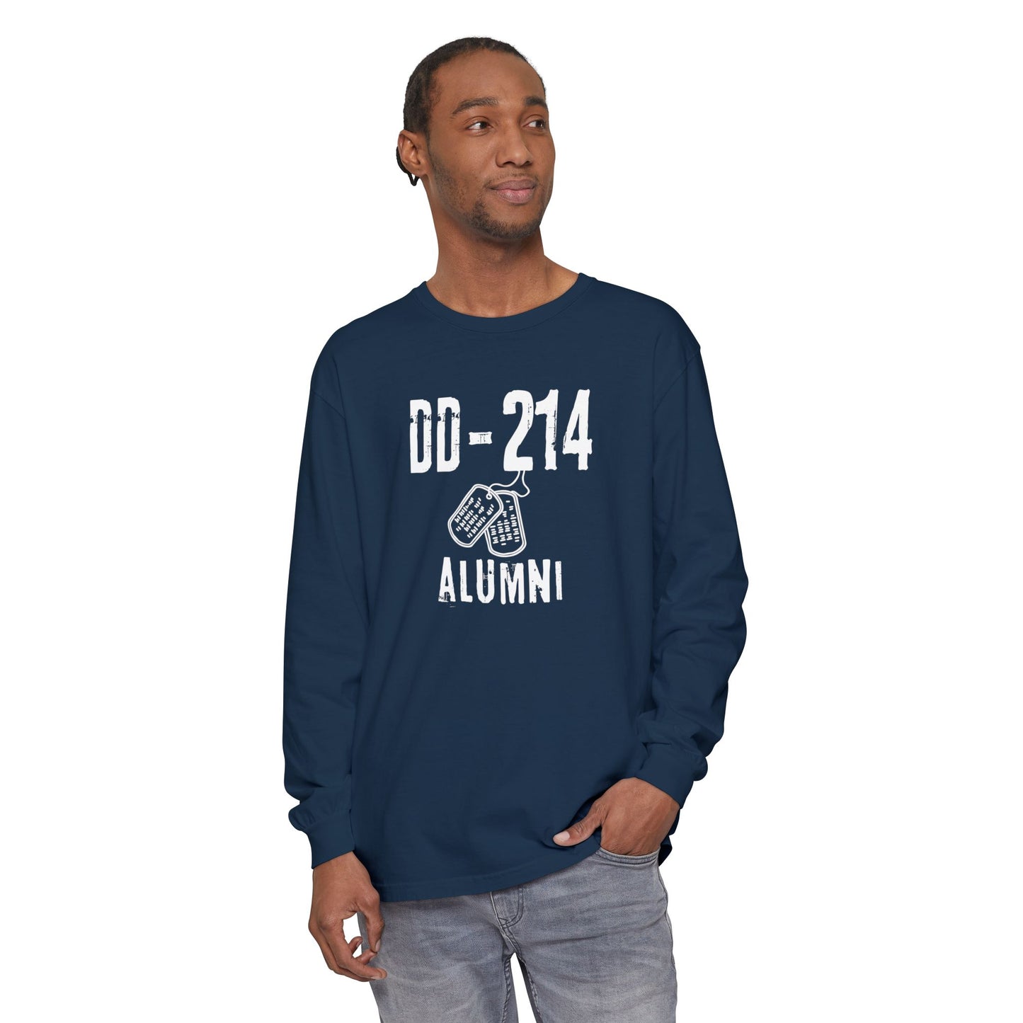 DD-214 ALUMNI Unisex Long Sleeve T-Shirt, Casual Wear