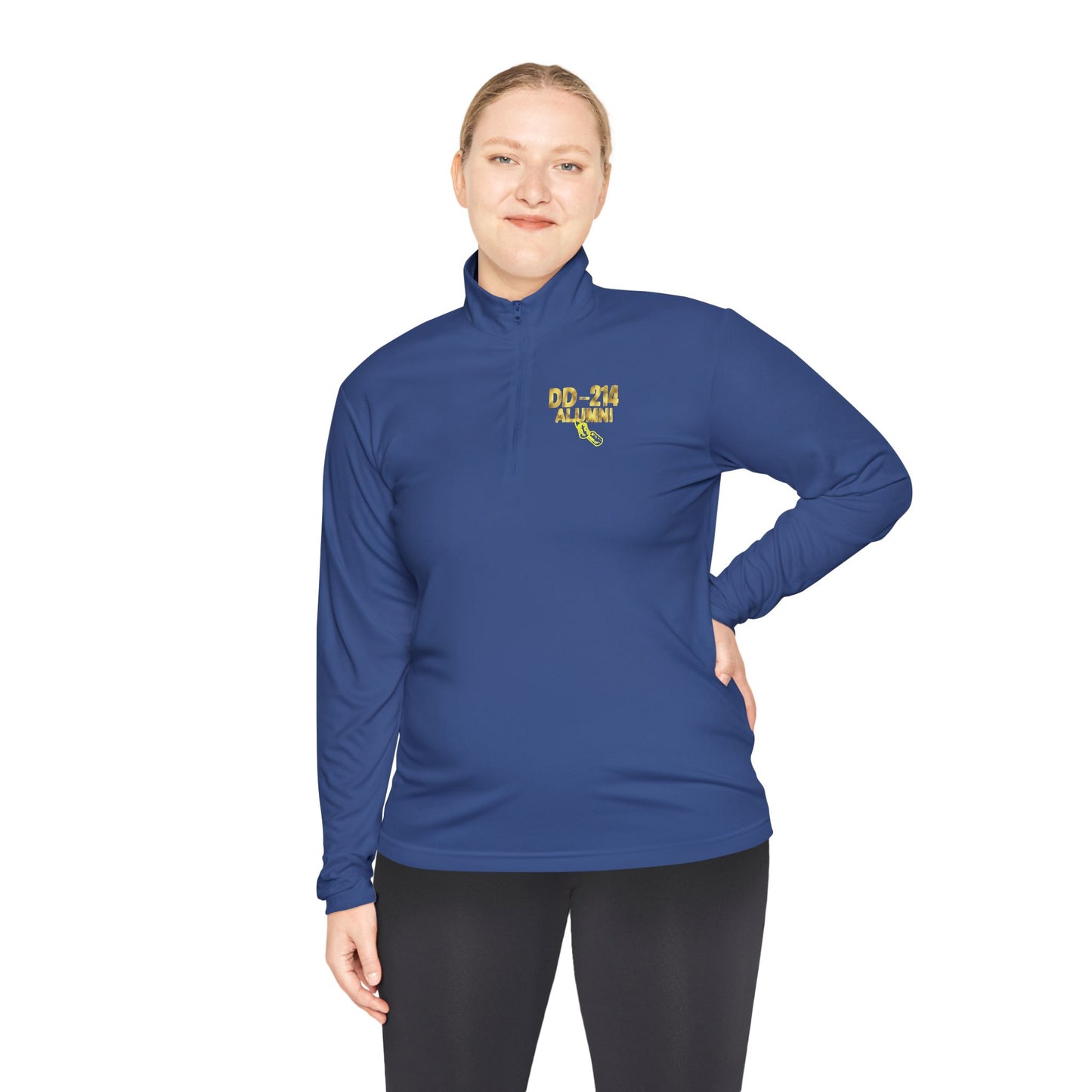 Gold Military Branches Quarter-Zip Pullover