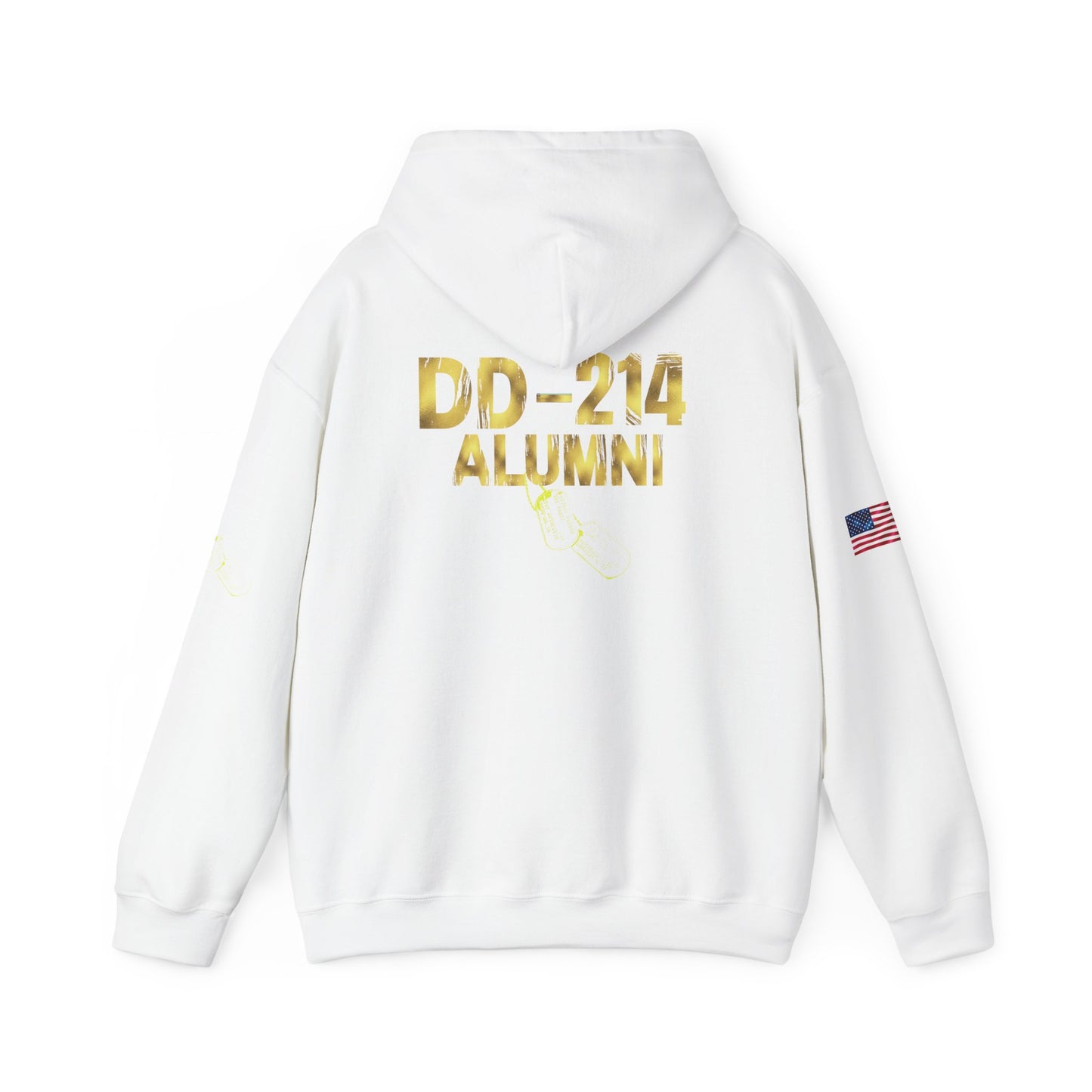 DD-214 Alumni Hoodie — Military Branches Tribute Pullover (Army, Navy, Air Force, Marine, Coast Guard)