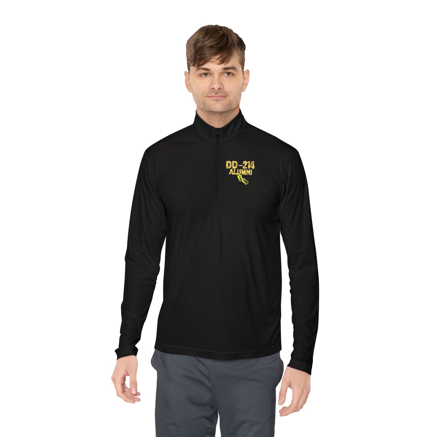Gold Military Branches Quarter-Zip Pullover