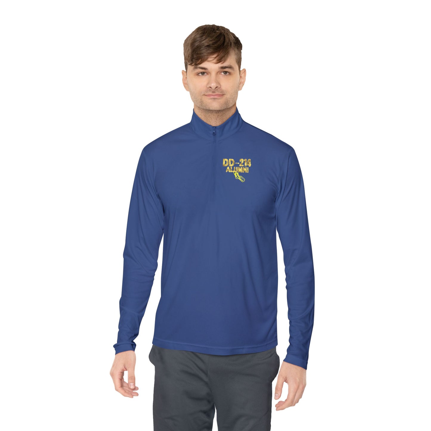 Gold Military Branches Quarter-Zip Pullover