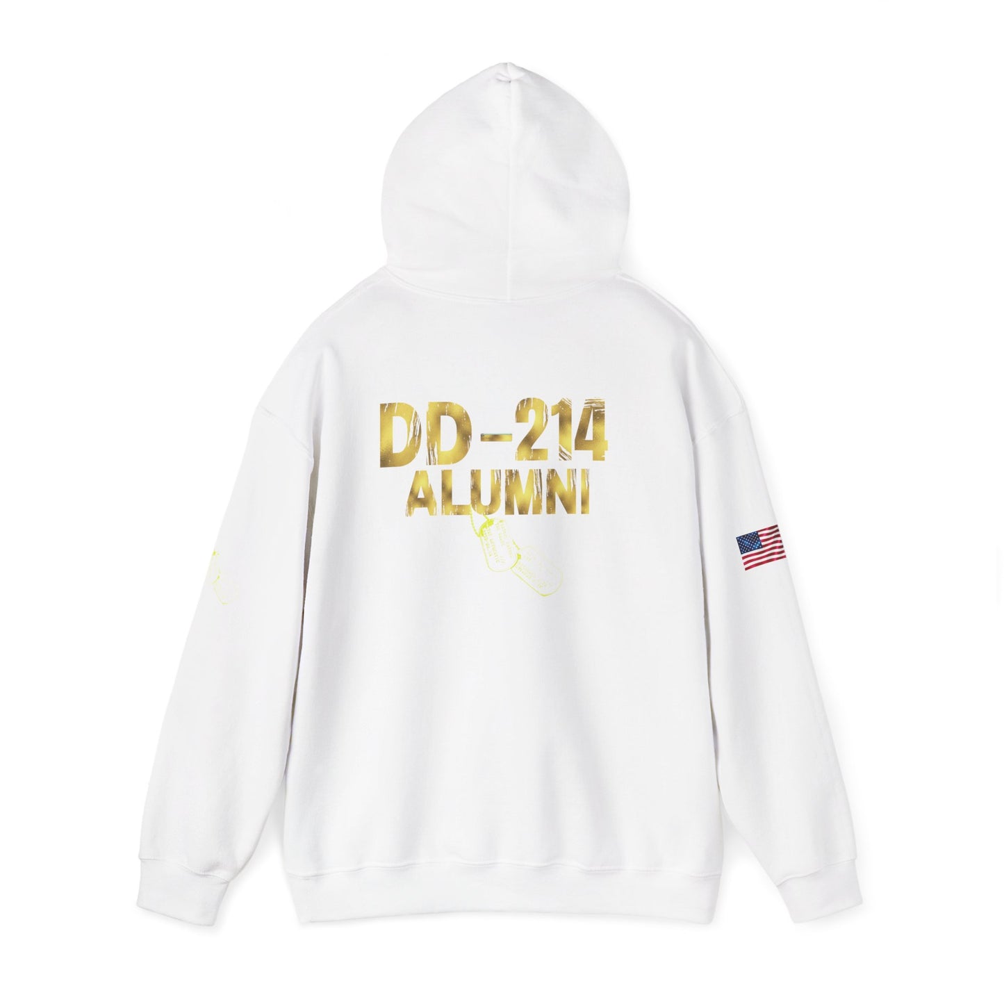 DD-214 Alumni Hoodie — Military Branches Tribute Pullover (Army, Navy, Air Force, Marine, Coast Guard)