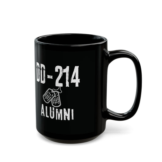 DD-214 Alumni | Coffee Mug | Military Gift | Veteran Appreciation | White letters