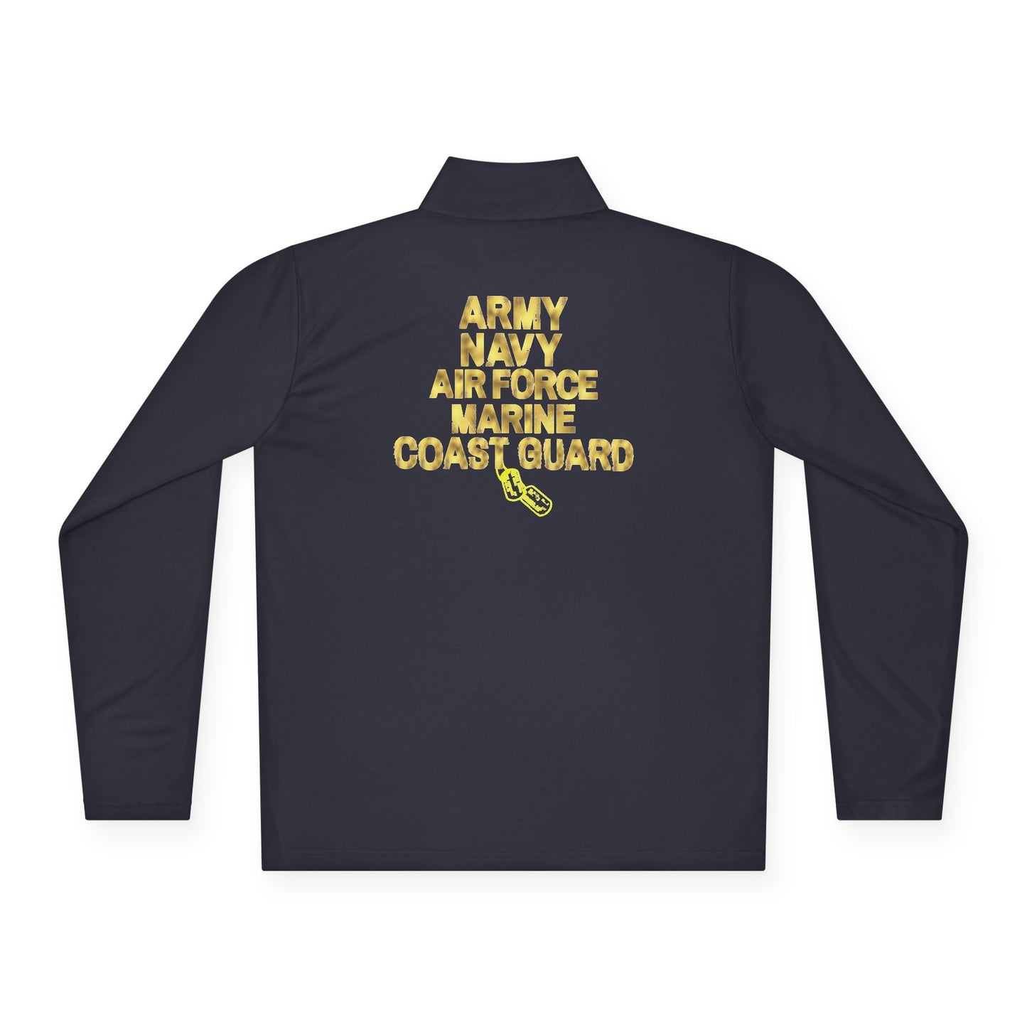 Gold Military Branches Quarter-Zip Pullover