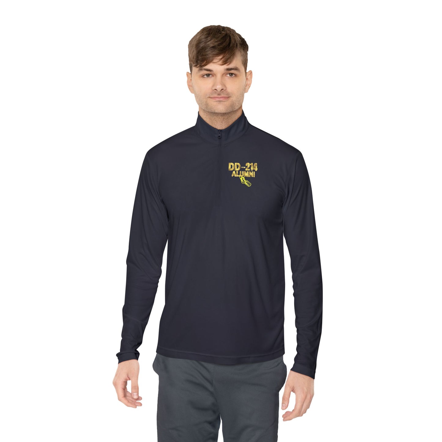 Gold Military Branches Quarter-Zip Pullover