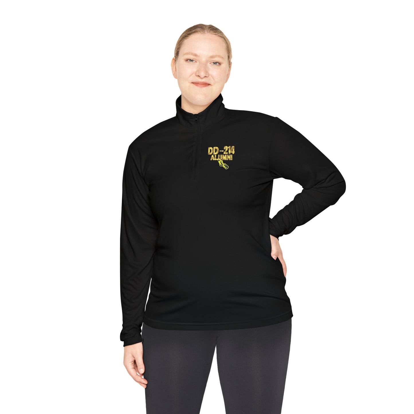 Gold Military Branches Quarter-Zip Pullover