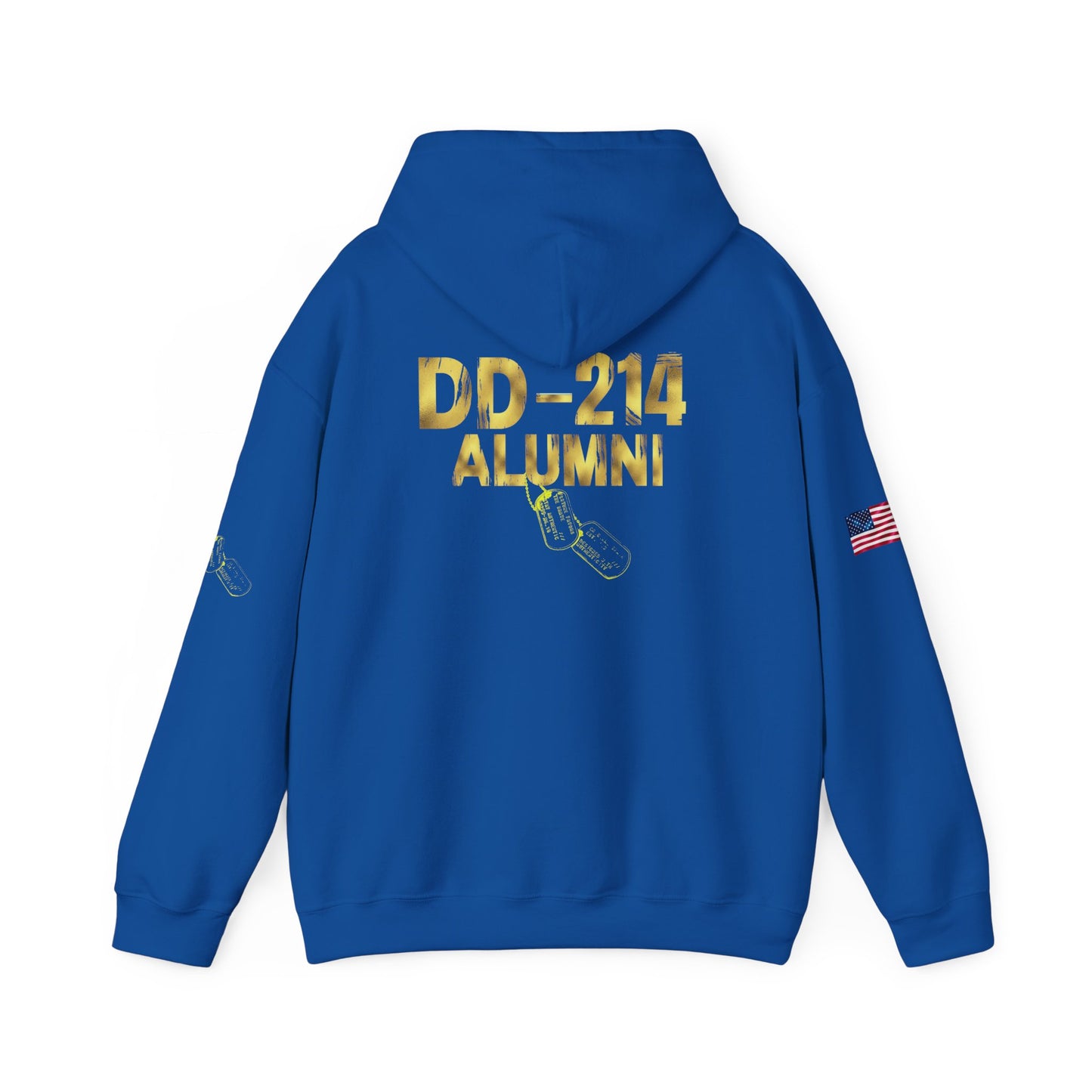 DD-214 Alumni Hoodie — Military Branches Tribute Pullover (Army, Navy, Air Force, Marine, Coast Guard)
