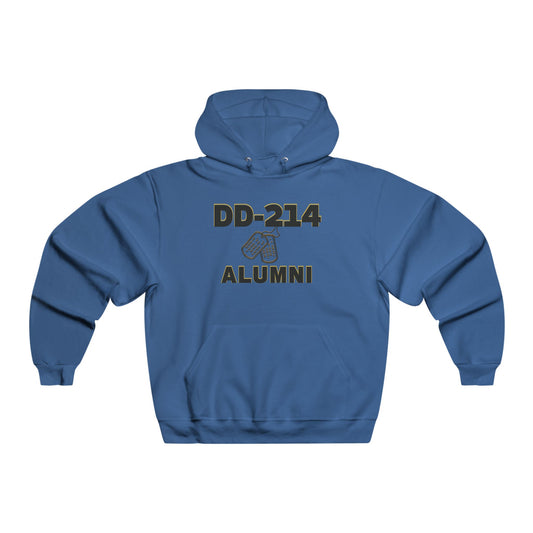 DD-214 Alumni |Men's Hooded Sweatshirt | Veterans Gift