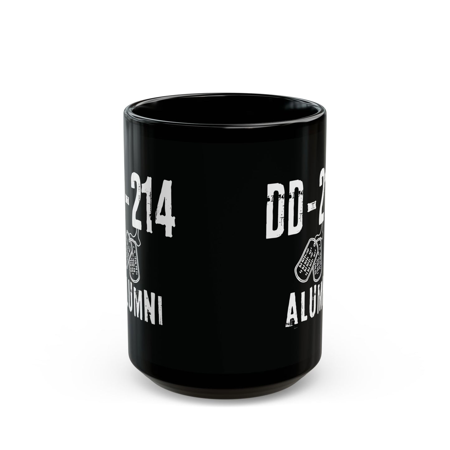 DD-214 Alumni | 15oz Coffee Mug | Military Gift | Veteran Appreciation | White letters