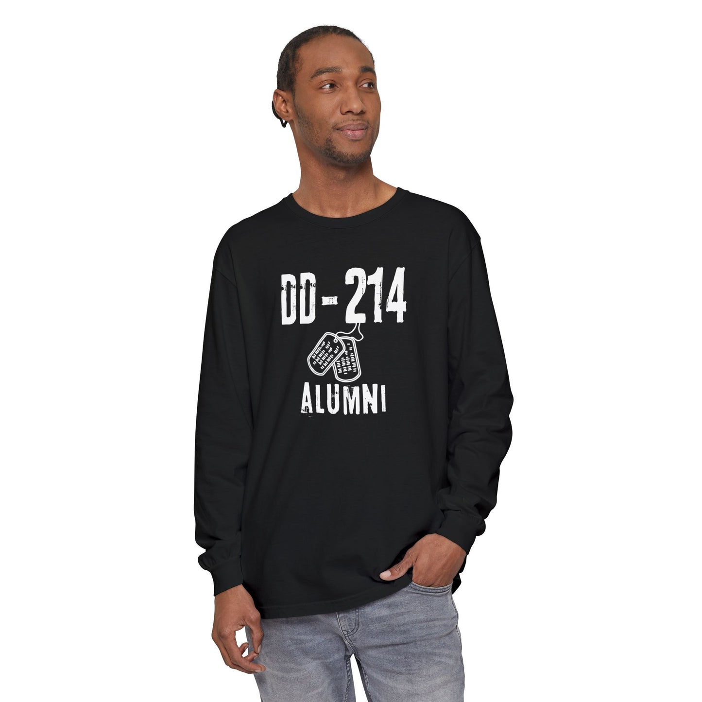 DD-214 ALUMNI Unisex Long Sleeve T-Shirt, Casual Wear