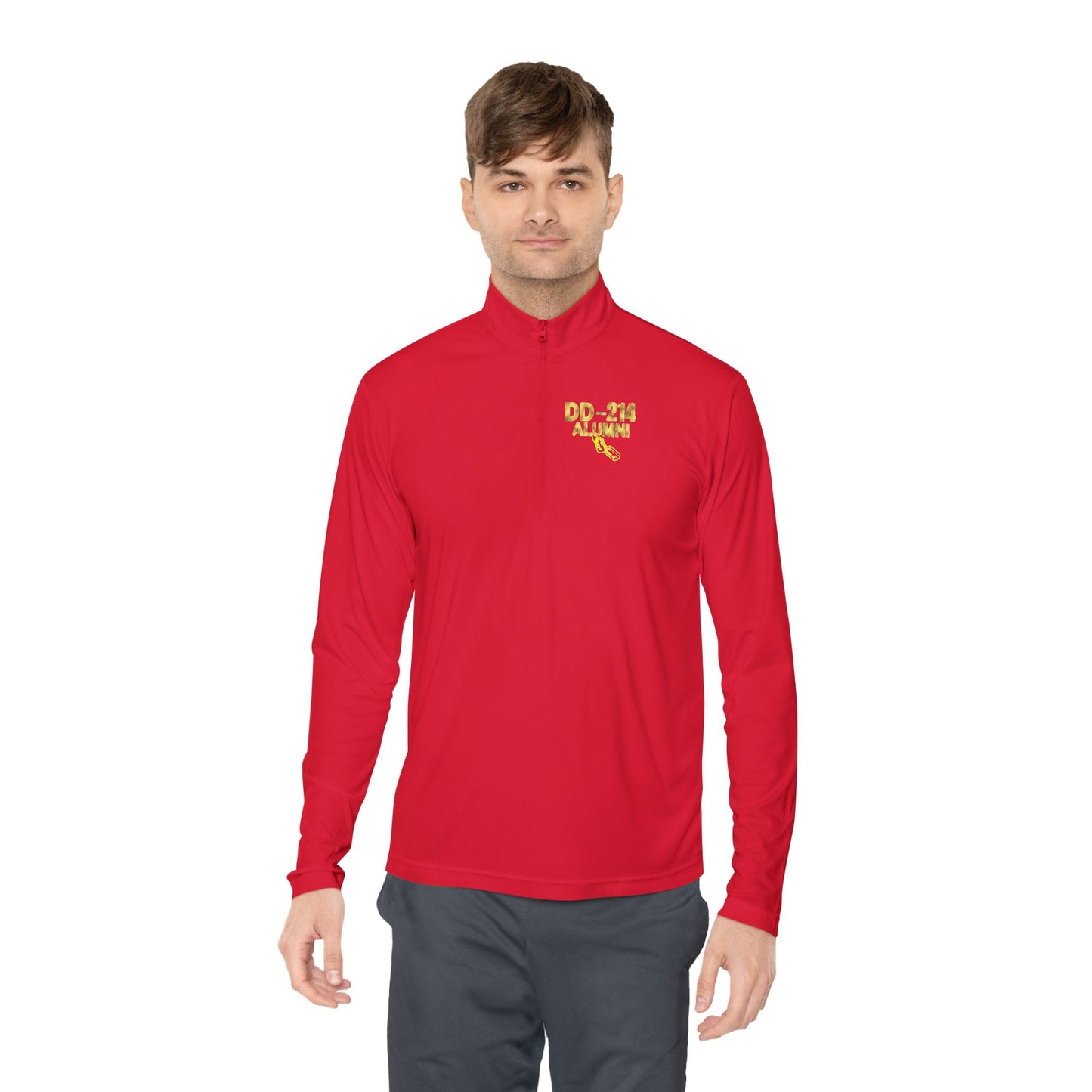 Gold Military Branches Quarter-Zip Pullover