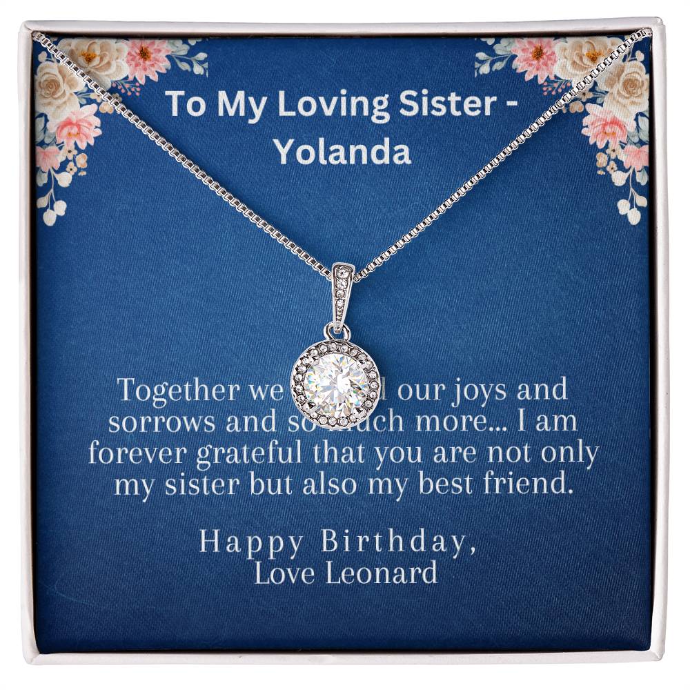 To My Sister for Her Birthday | Eternal Hope Necklace