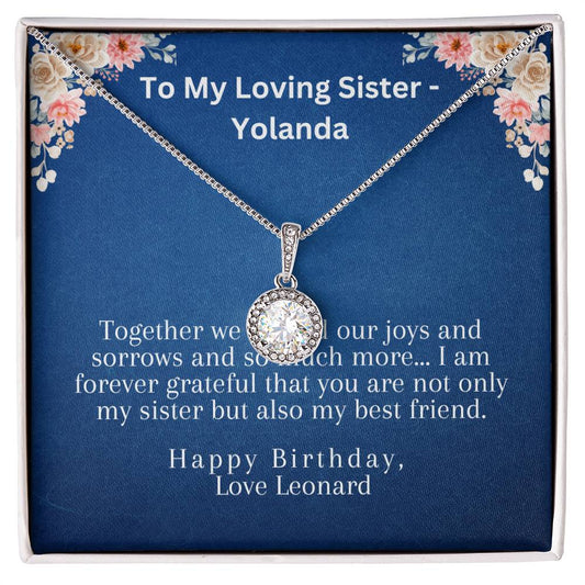 To My Sister for Her Birthday | Eternal Hope Necklace