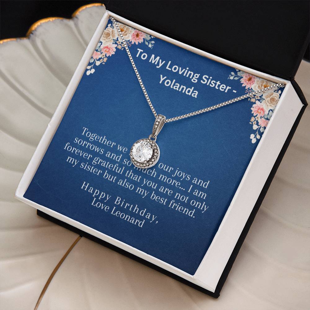 To My Sister for Her Birthday | Eternal Hope Necklace