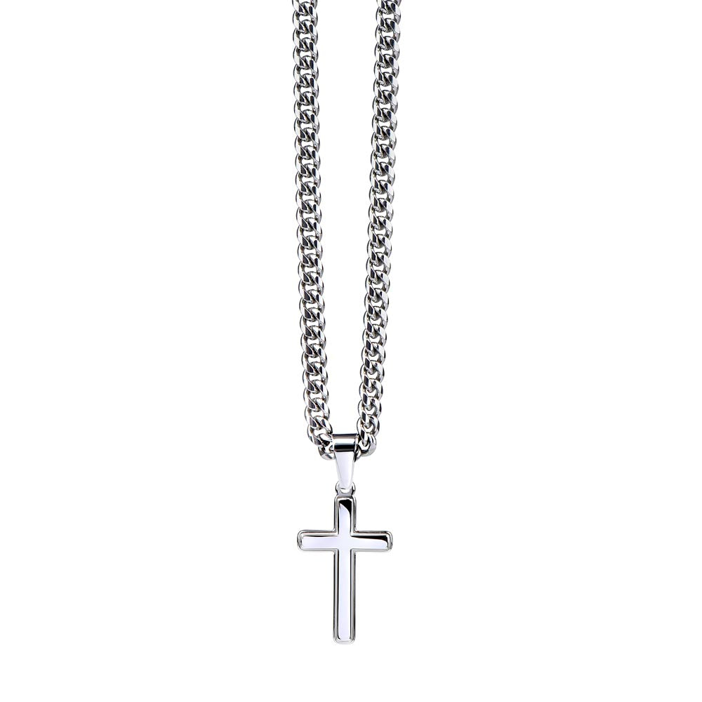 Artisan Cross with Cuban Chain | Sunrise