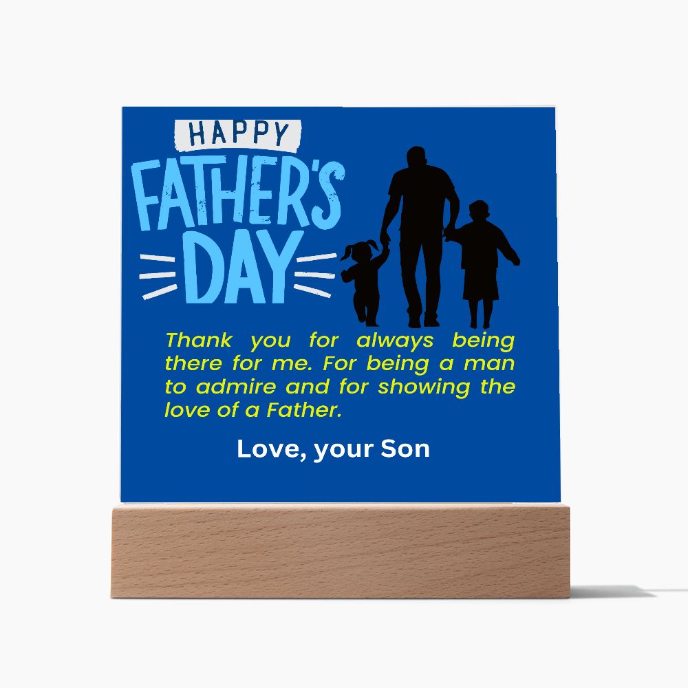 Fathers Day from Son - Acrylic Square