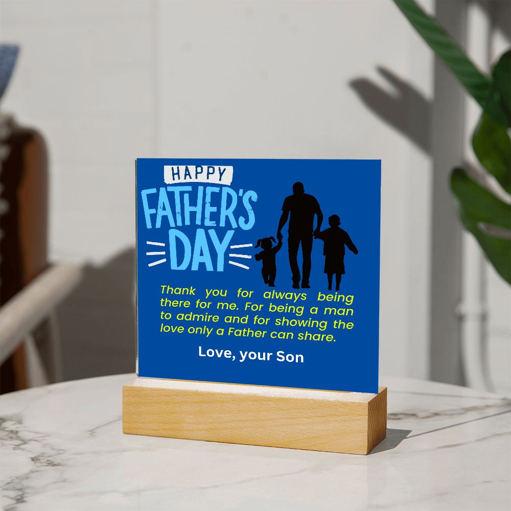 Fathers Day | Acrylic Square Plaque