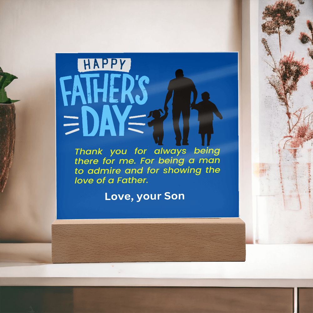 Fathers Day from Son - Acrylic Square