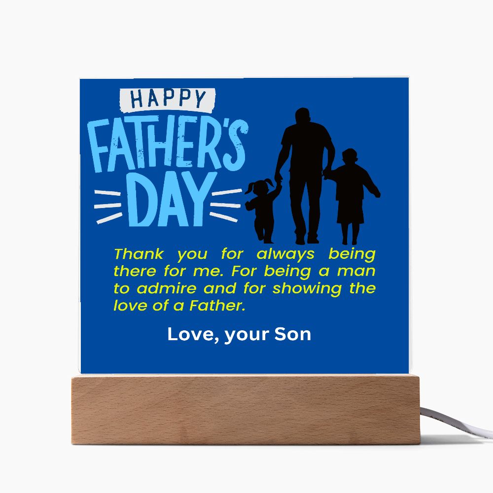 Fathers Day from Son - Acrylic Square