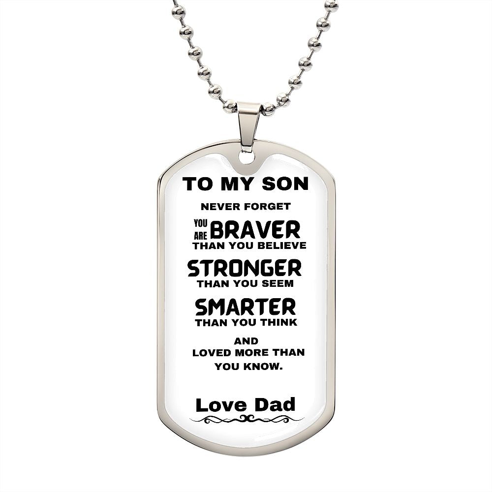 DOG TAG | TO MY SON
