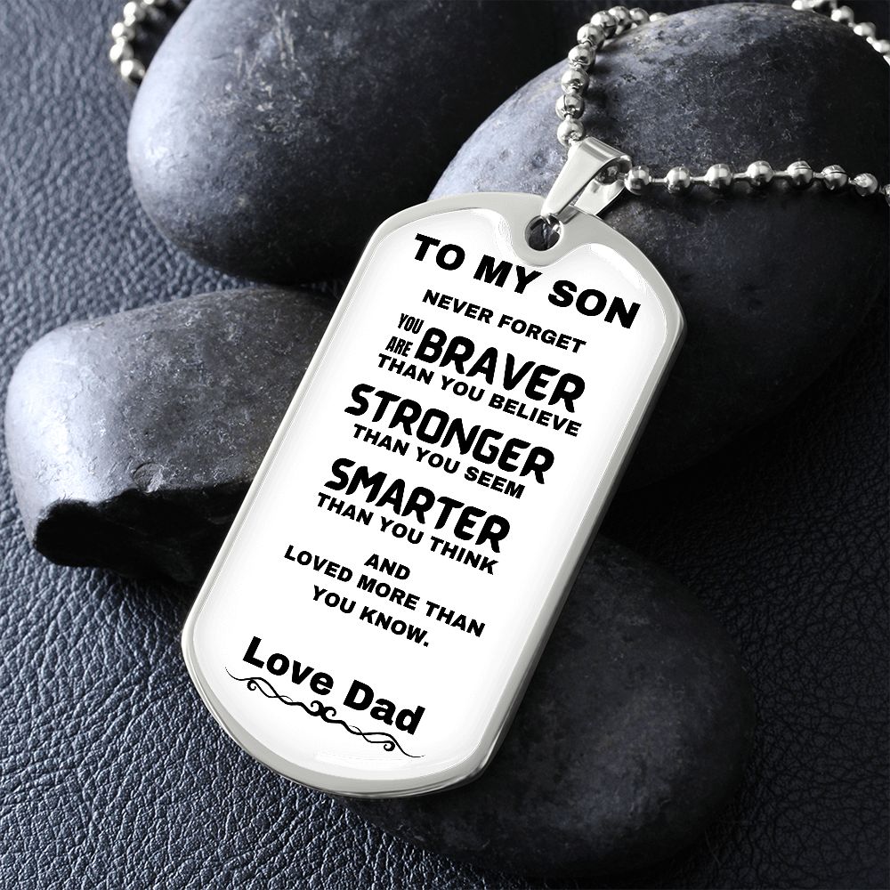 DOG TAG | TO MY SON