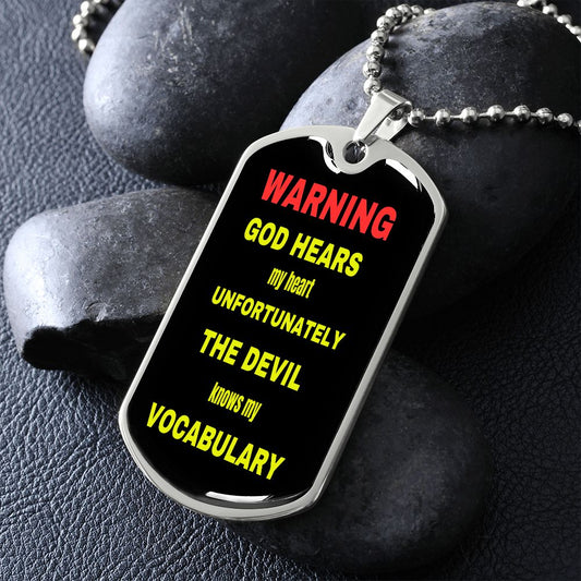 Dog Tag | God Hears my Heart