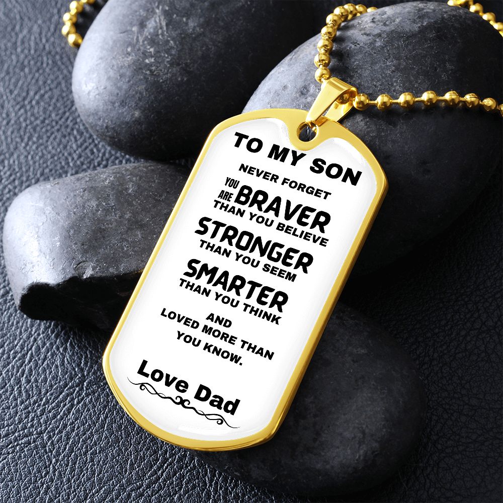 DOG TAG | TO MY SON