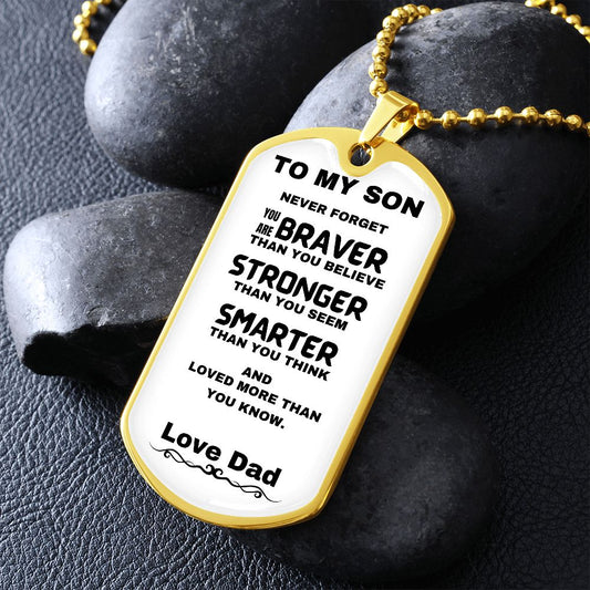 DOG TAG | TO MY SON