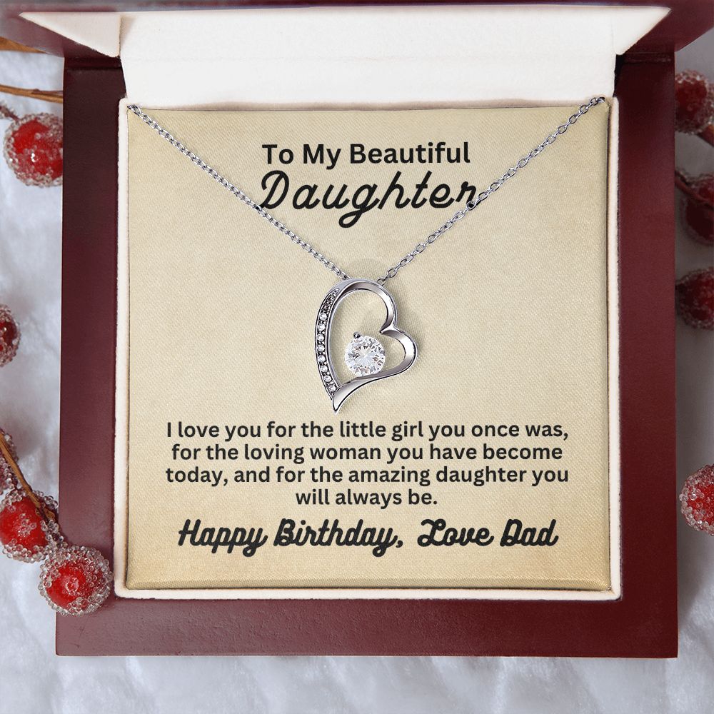 Birthday Dad to Daughter | Forever Love Necklace