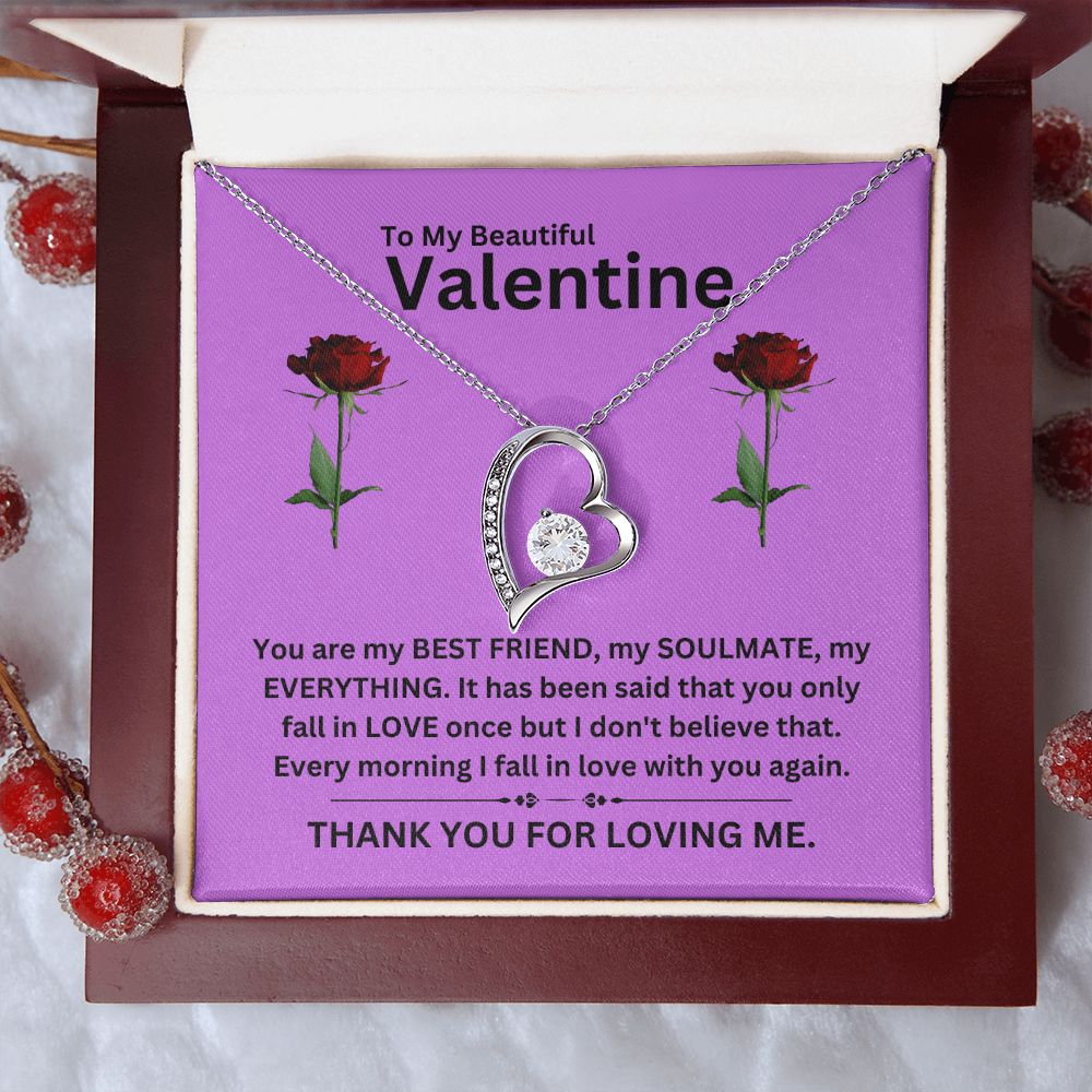 Forever Love Necklace | Valentine purple