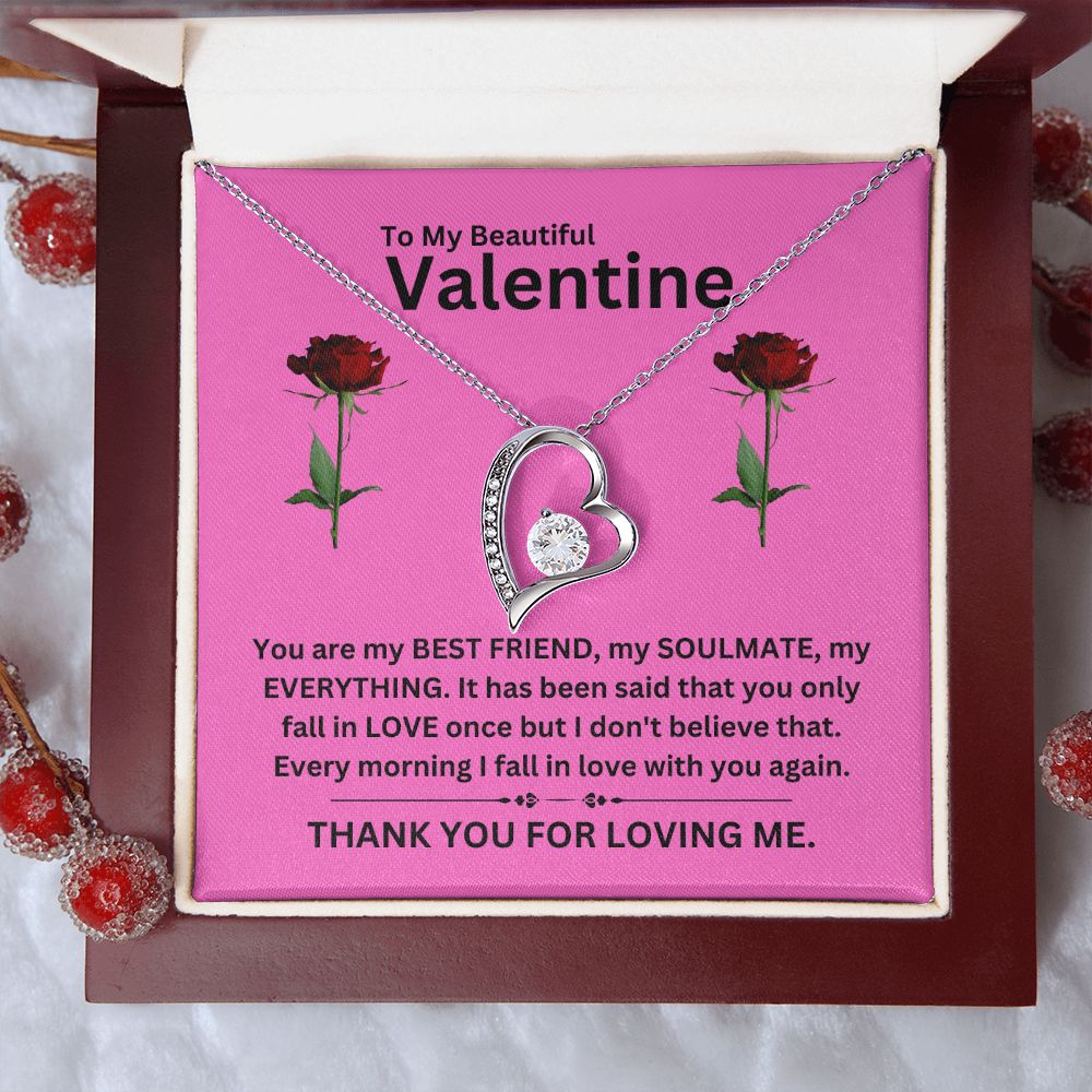 Forever Love Necklace | Valentine pink